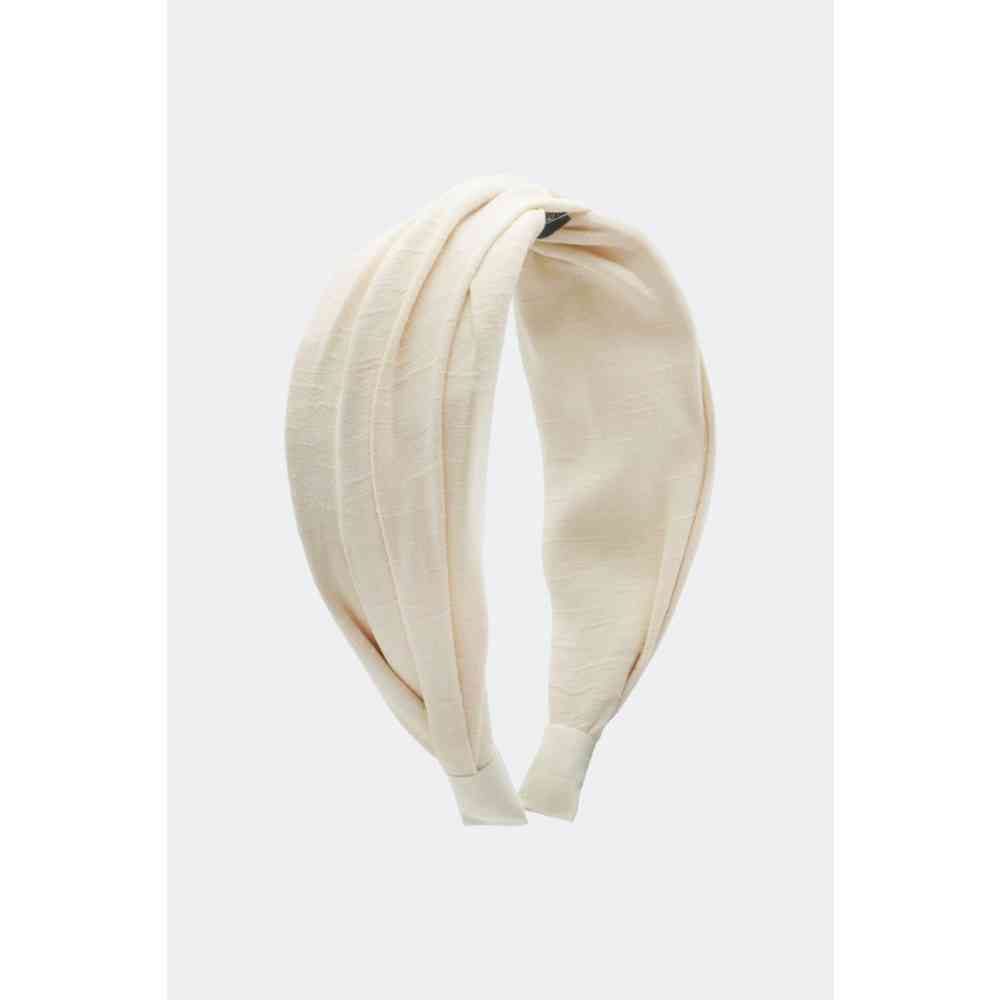 Voodoo Vixen - Extra Wide Fabric Covered Haarband - Creme